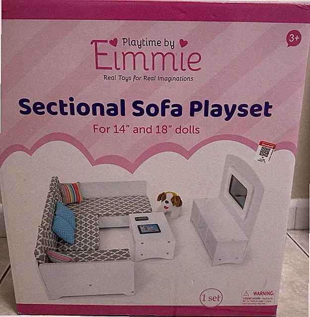 NEW Playtime by Eimmie Furniture Sectional Sofa with Accessories-18 Inch