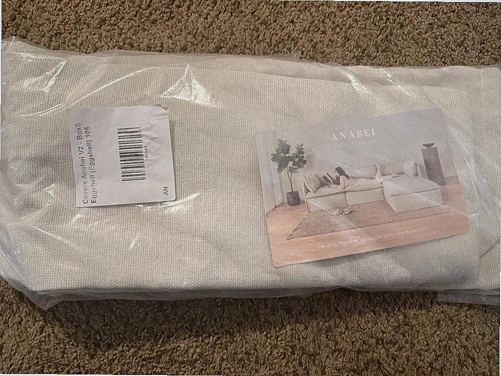 NEW SEALED Anabei V2 Box 0 Sofa Cover – Eggshell – Modular Sectional Replacement