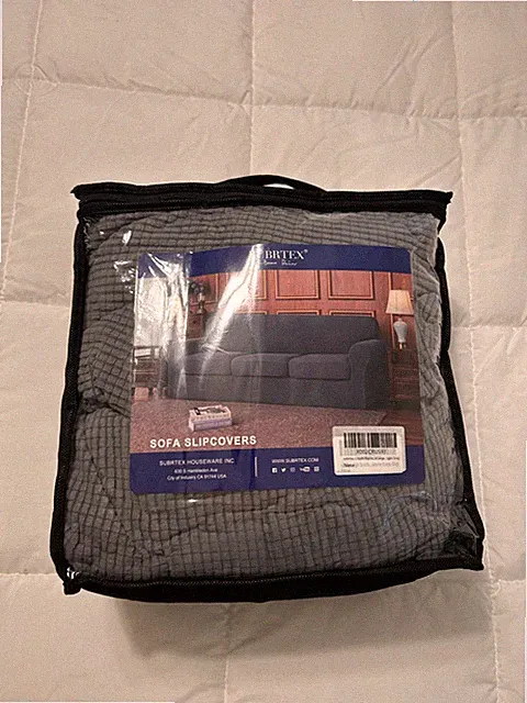 New Subrtex - Light gray Sofa Slipcover Model X002CRUS93