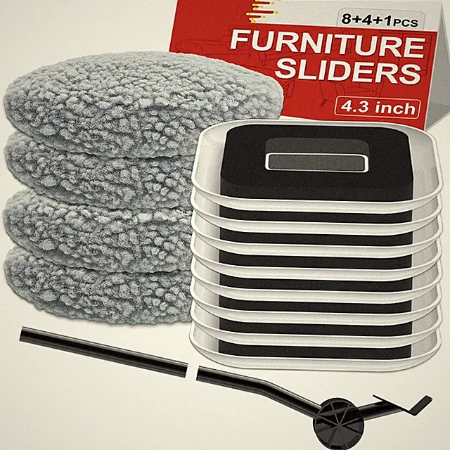 New Upgrade Furniture Sliders, Multi-Surface 3-in-1 Furniture Movers Sliders,...