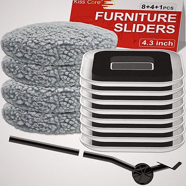 New Upgrade Furniture Sliders Multi-Surface 3-in-1 Furniture Movers Sliders H...