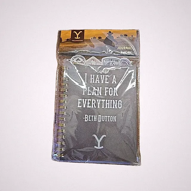New Yellowstone Spiral Bound Tabbed Journal Book 96 Sheets Beth Dutton