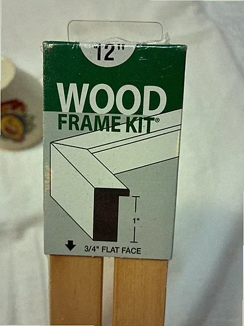 Nielsen 12" Wood Frame Kit 3/4" Flat Face Natural Wood (2 Sections)