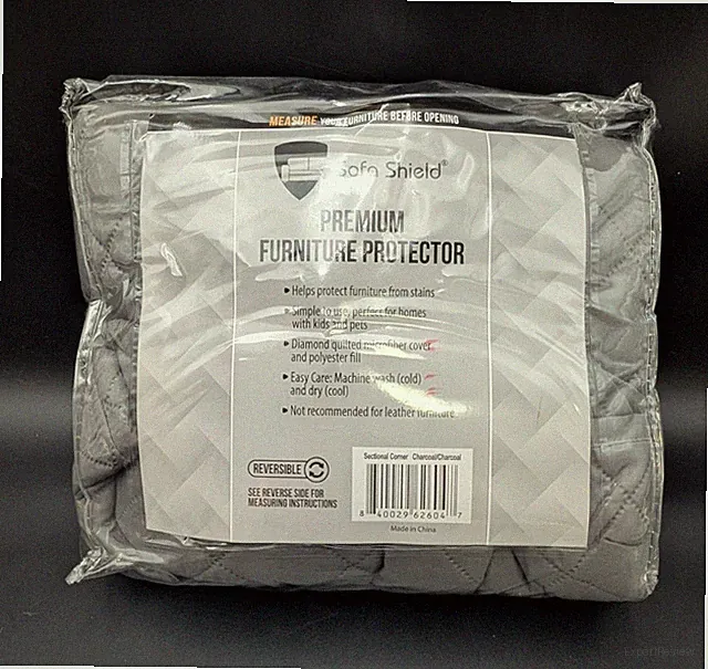 NIP-Sofa Shield Original Reversible Sectional Corner - Charcoal / Grey