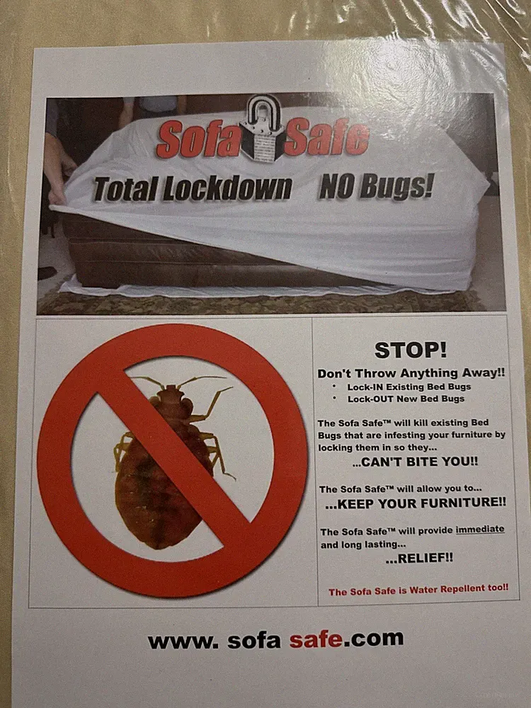 NIP SofaSafe Bed Bug Proof Sofa Cover Couch Encasement