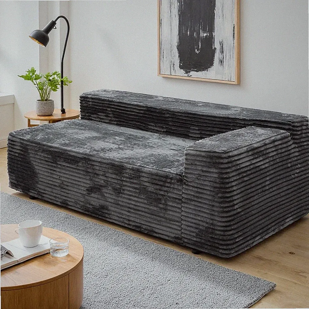 No Assembly Reversible Modular Sectional Sofa Chaise Lounge Cloud Couch