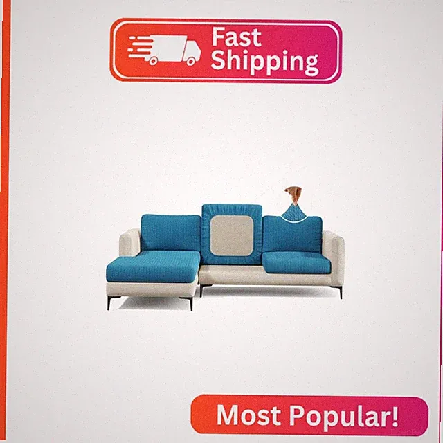 Nolan Interior Magic Sofa Cover - Wheat Back Couch Cover - Pet Proof, Easy Insta