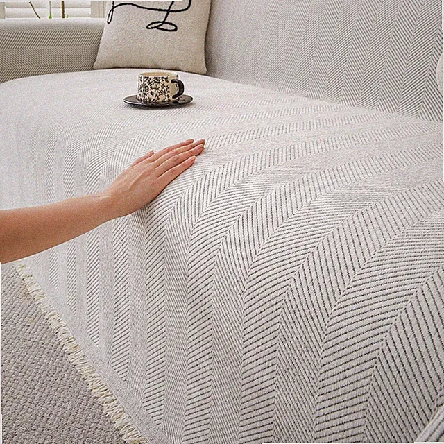 Non Slip Couch Cover Sofa Covers for 2 Cushion Couch Washable sectional Couch...