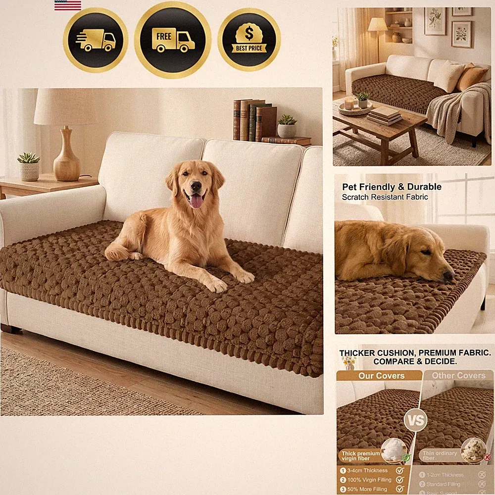 Non Slip Couch Covers for Dogs Pet Sofa Protector Scratch Resistant Dog Cover