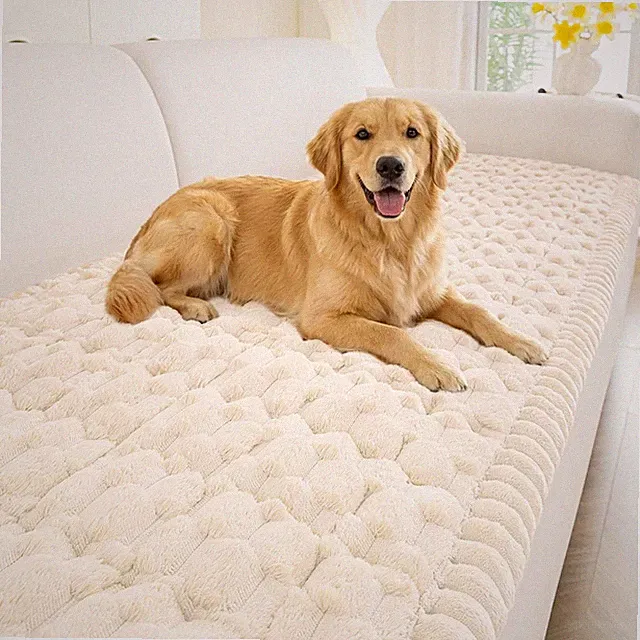 Non Slip Couch Covers for Dogs, Scratch Resistant Pet Sofa Protector, Machine Wa