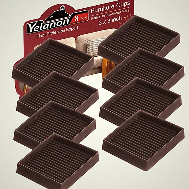 Non Slip Furniture Pads for Hardwood Floors -8 Pcs 3” Furniture Coasters Cups...