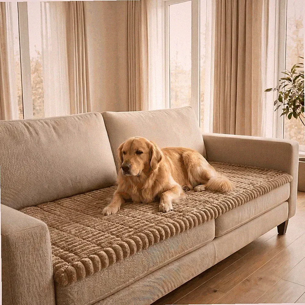 Non-Slip Sectional Couch Covers, Washable Pet Friendly Furniture Protector fo...