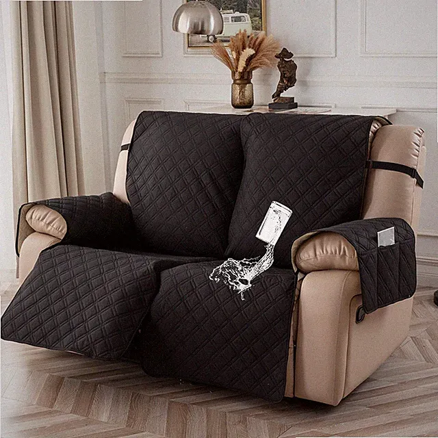 Non-slip waterproof sofa recliner set 2 seats, home decoration protection