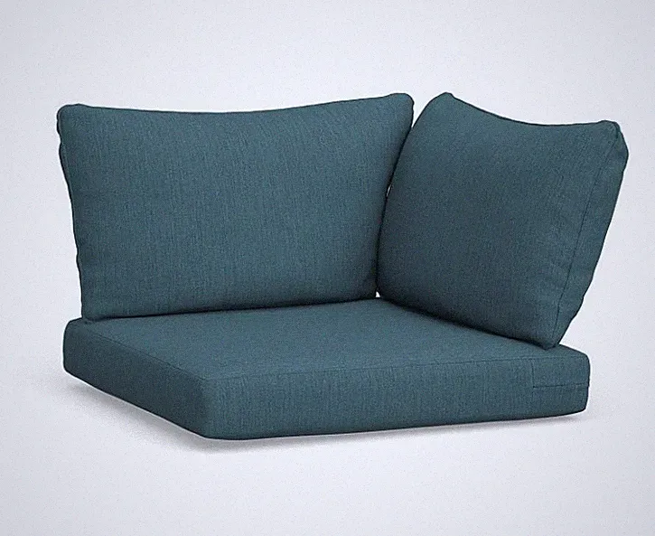 NWT Pottery Barn Torrey Sectional Corner Cushion Covers Sunbrella Lagoon
