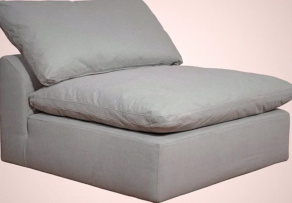 Ocean Blue Modular Slipcovered Sofa Sectional - Stain-Proof & Washable