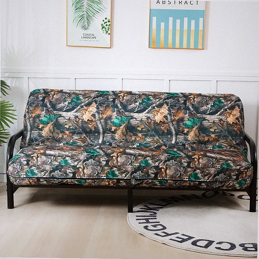 OctoRose Customize Size Oxford Camo Futon Cover Sofa Bed Cushion Mattress Cover
