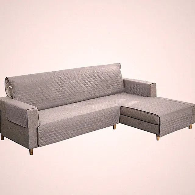 One-Piece L-Shape Sofa Couch Cover Reversible Chaise Lounge Cover Pet Mat 106" L