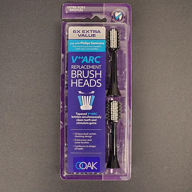 Ooak V++Arc Philips Sonicare Replacement Ultra-Soft Brush Head 6 Count Brand New