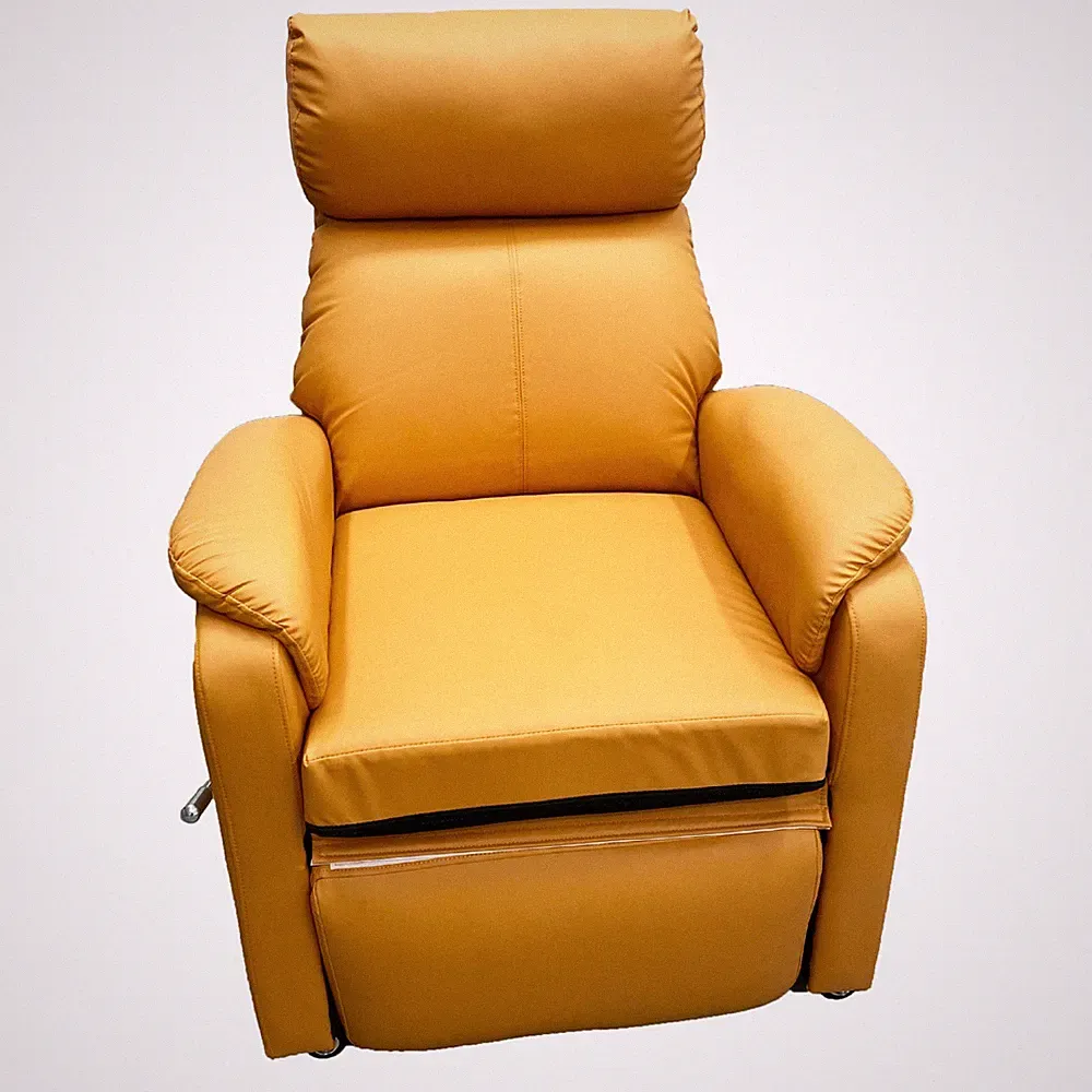 Orange Multi-functional Sofa Chair Manual Adjustable Beauty Massage Bed Chair