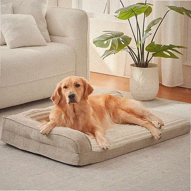 Orthopedic Dog Bed Large Waterproof Washable Pet Sofa Couch Bolster Support