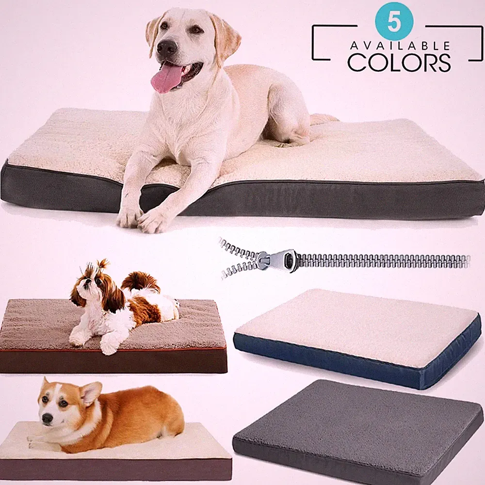 Orthopedic Dog Bed Memory Foam Pet Sofa Cushion Removable Washable Cover
