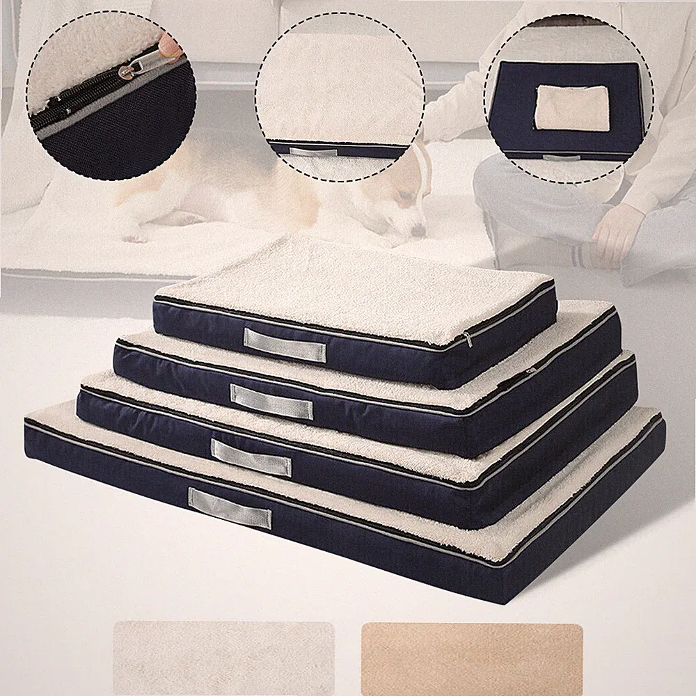 Orthopedic Dog Bed Memory Pet Sleeping Foam Pet Sofa Cushion Removable Cover