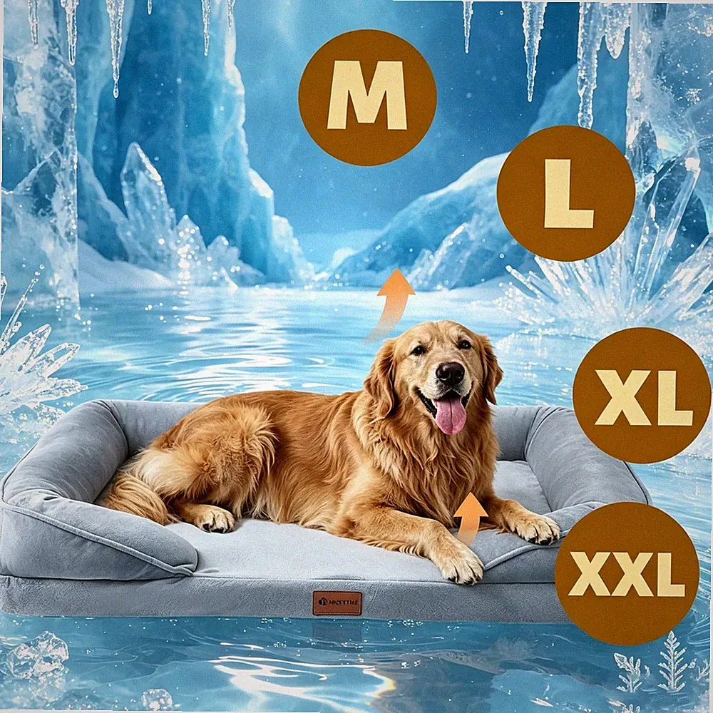 OS OMYSTYLE 1pc Extra-Large Dog Sofa Bed Ultra-Soft, Extra-Large Plush Dog Bed