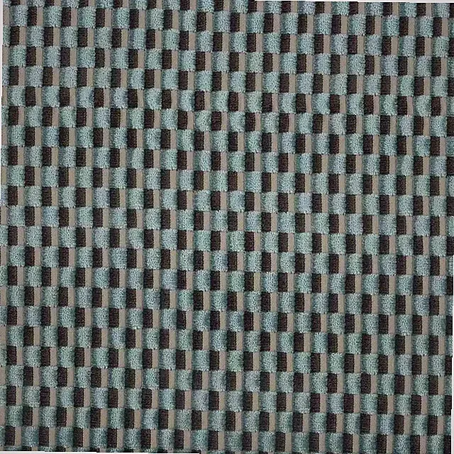 Osborne & Little Sculpted Basketweave Velvet Fabric- Thespis Aqua 3 yds F7044-04