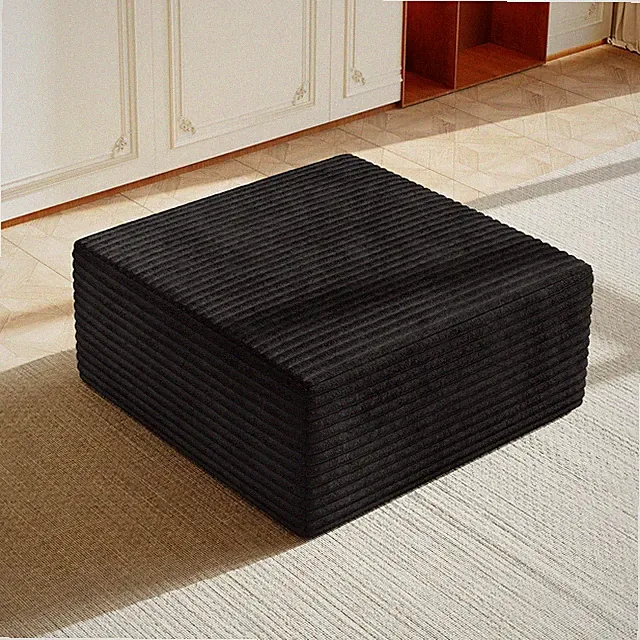 Ottoman Modular Sectional Sofa Corduroy Cloud Couch Spring Support Cooling Gel