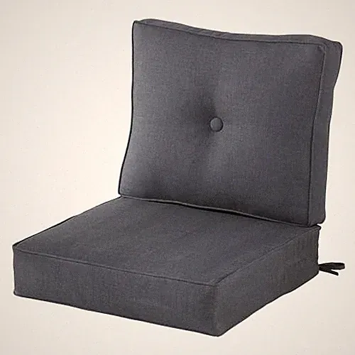 Outdoor 2-Piece Sunbrella Premium Deep Seat Cushion Set Cast Slate