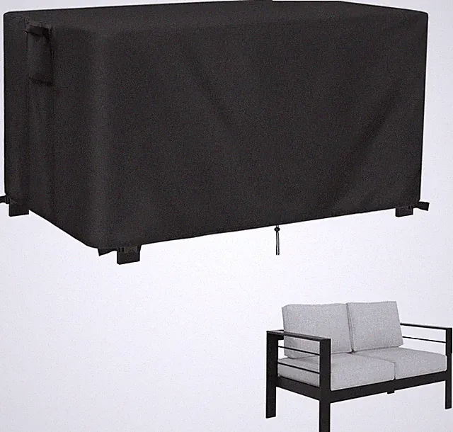 Outdoor Bench Cover for 2-Seat Aluminum Patio Sofa- Patio Sofa Covers Waterproof