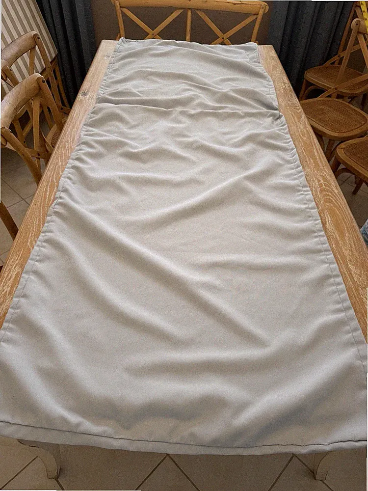 Outdoor Chaise Lounge Cushion Covers Set of 4 Light Blue 83 x 32 Zippered