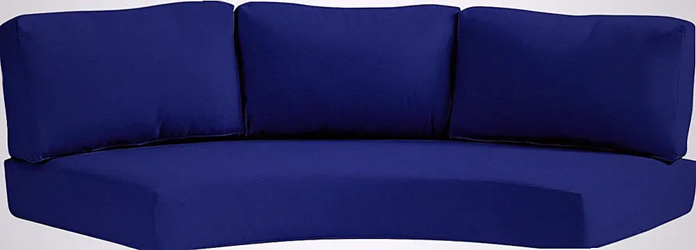 Outdoor Curved Cushion Covers Olefin,Waterproof Half Moon Patio Furniture Sofa C