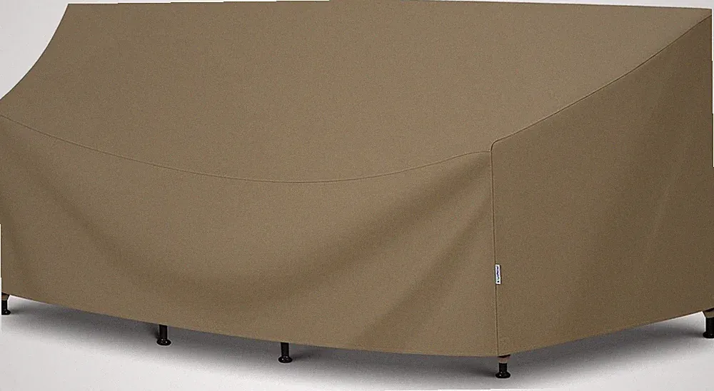 Outdoor Curved Sectional Sofa Cover, Heavy Duty Waterproof