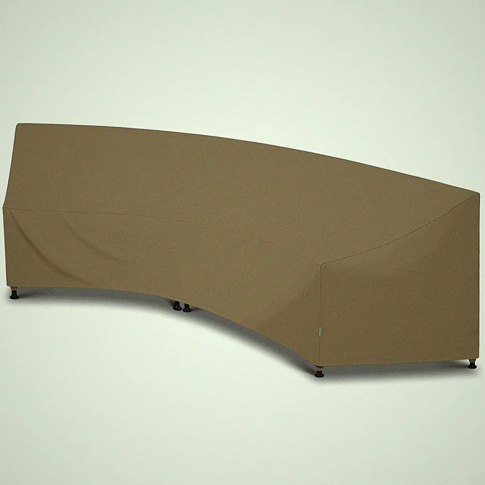 Outdoor Curved Sectional Sofa Cover, Heavy Duty Waterproof Patio Couch Cover,...
