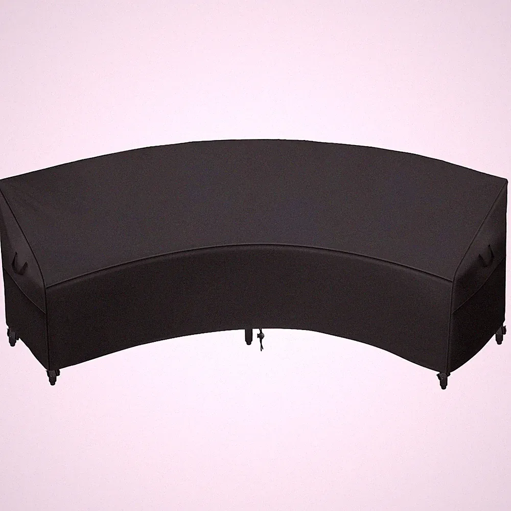 Outdoor Curved Sofa Cover, 420D Oxford Sectional Couch Sofa Covers Waterproof...