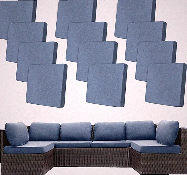 Outdoor Cushion Covers 12 Pack Stretch Patio Couch Replacement Slipcovers Gray