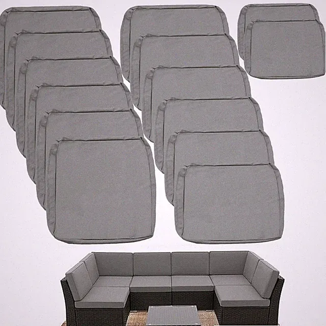 Outdoor Cushion Covers, Patio Cushion Slipcovers Replacement Set