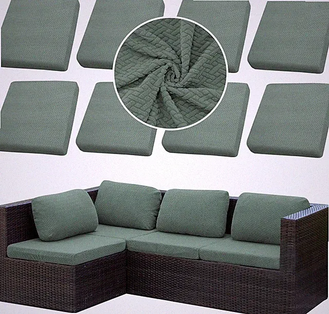Outdoor Cushion Covers Set,8PCS Patio Furniture Couch Seat Slipcovers