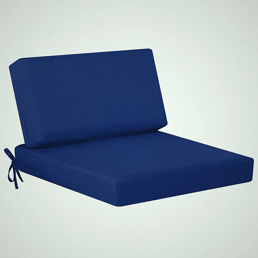 Outdoor Cushions for Patio Furniture, 26.5 x 26.5 x 4 inch Dark Cerulean