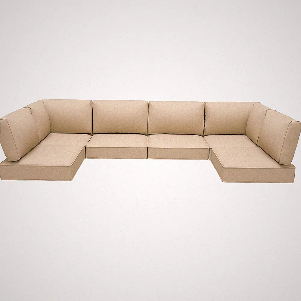 Outdoor Cushions Set Of 14 For 7 Pieces Sectional Rattan Conversation Sets