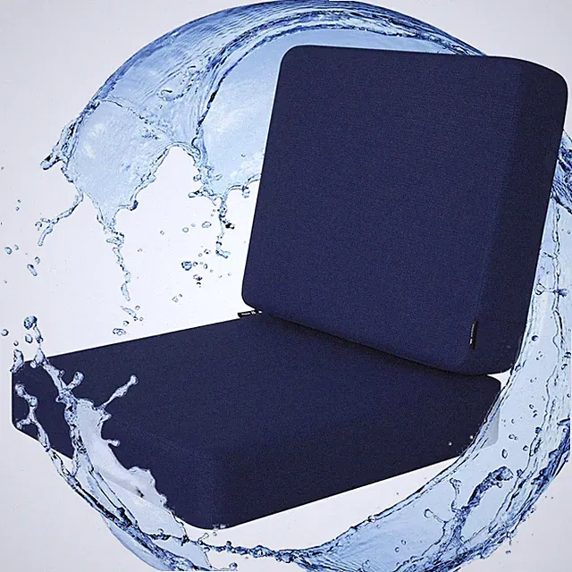 Outdoor Deep Seat Cushion Set 22 x 22 Inch Rainproof & Fade Resistant