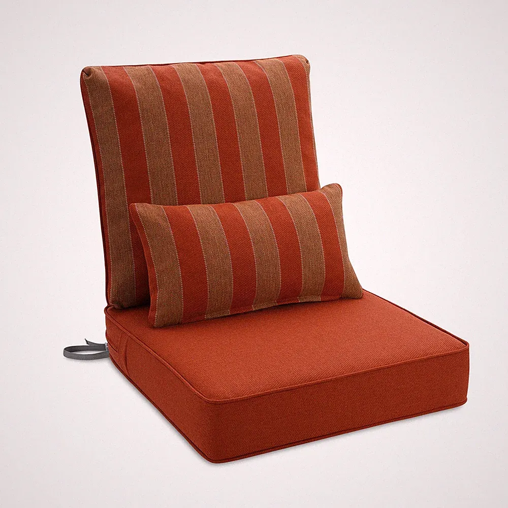 Outdoor Deep Seat Cushion Set 24x24x5.1 in Patio Furniture Cushions Waterproof