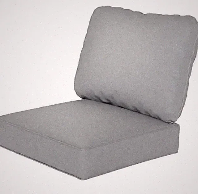 Outdoor Deep Seat Cushions for Patio Sectional Sofa, Breathable Light Grey 1199