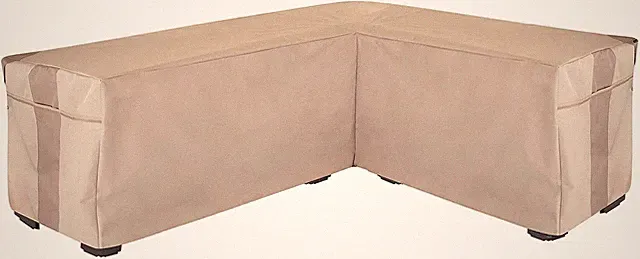 Outdoor Furniture Cover Modern Leisure 2971 Monterey Sectional L-Right Khaki