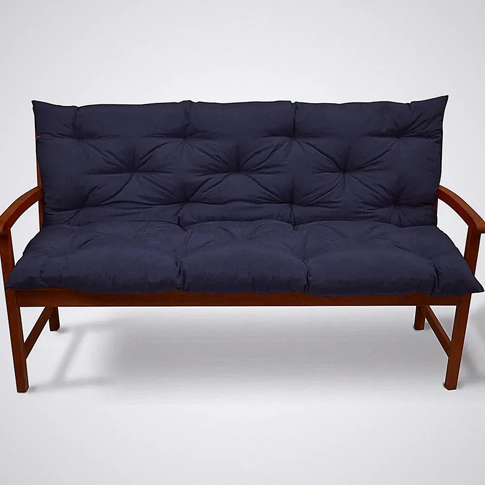 Outdoor furniture with backrest, waterproof bench pad, for backyard and garden