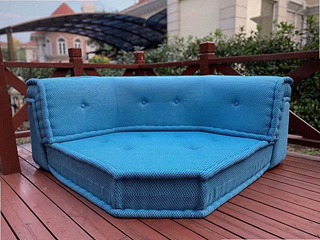 Outdoor handmade Customized Modular Sectional tufted Mah Jong Daybed Sofa Couch