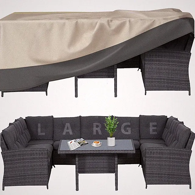 Outdoor Patio Furniture Covers Waterproof, Heavy Duty, 110x84x28 in