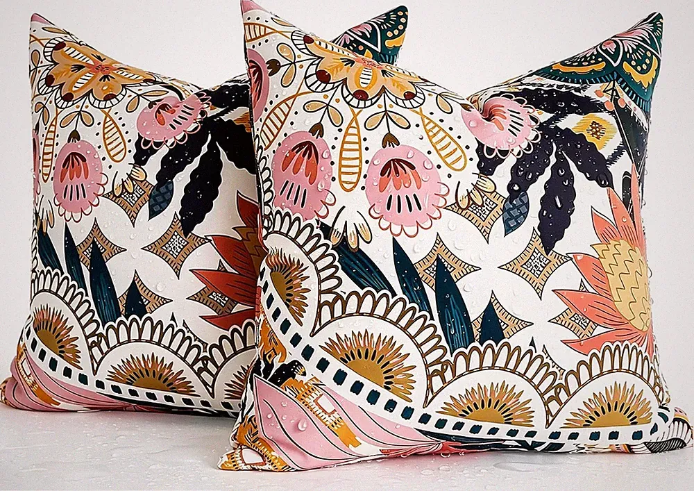 Outdoor Pillows Covers 18X18 Sofa Pillow Covers Decorative Floral Outdoor Waterp