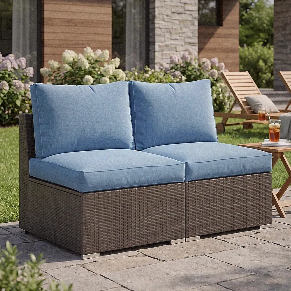 Outdoor Rattan Sectional Sofa All-Weather Wicker